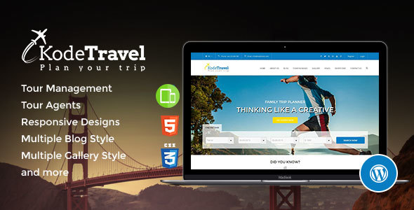 travel and tourism wordpress theme